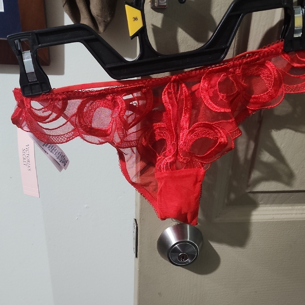 Victoria's Secret Scarlet Lace Panty